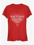 Disney Villains Cruella De Vil Love Is Wretched Dahling Girls T-Shirt