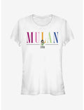 Disney Mulan Colorful Title Girls T-Shirt
