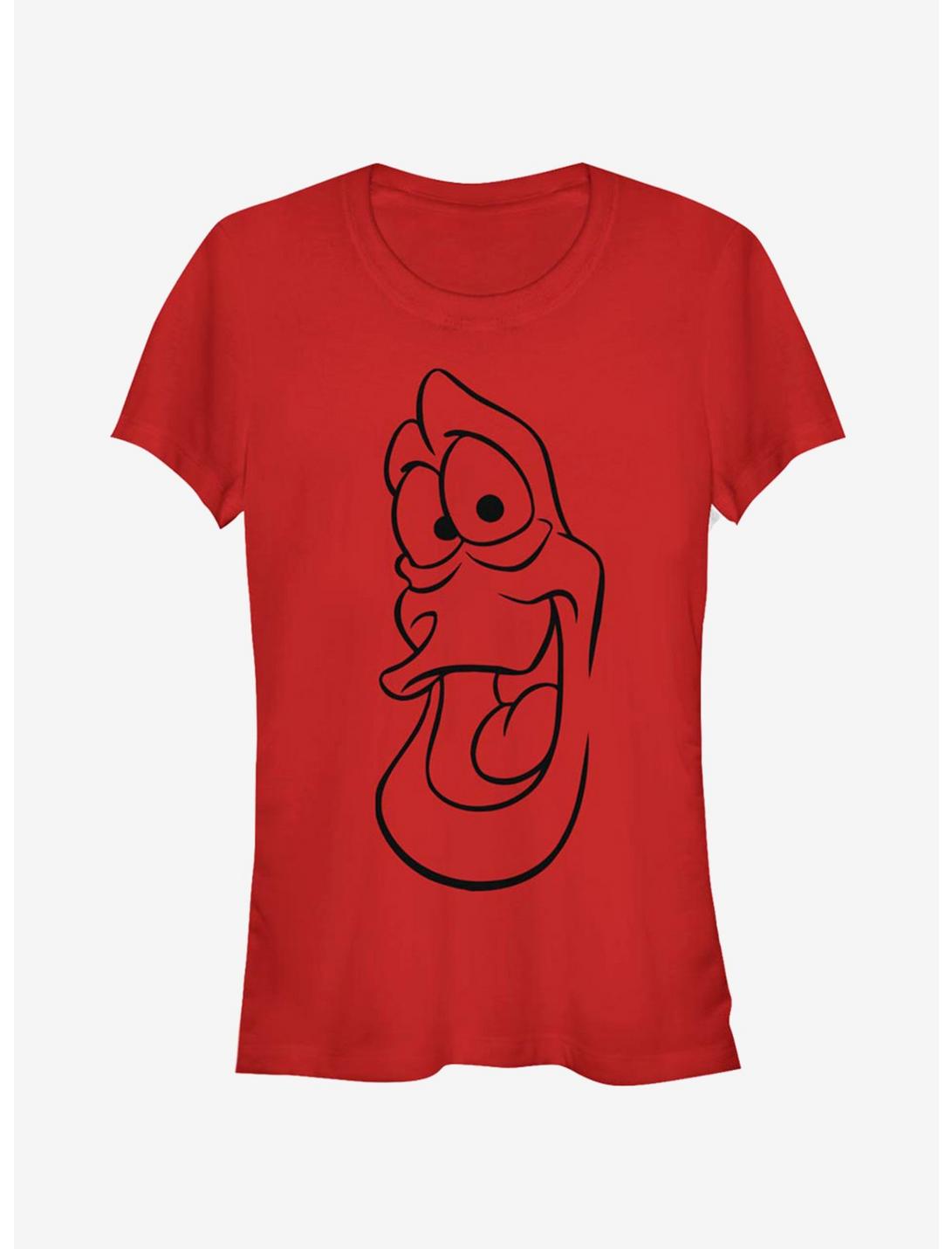 Disney The Little Mermaid Sebastian Big Face Girls T-Shirt