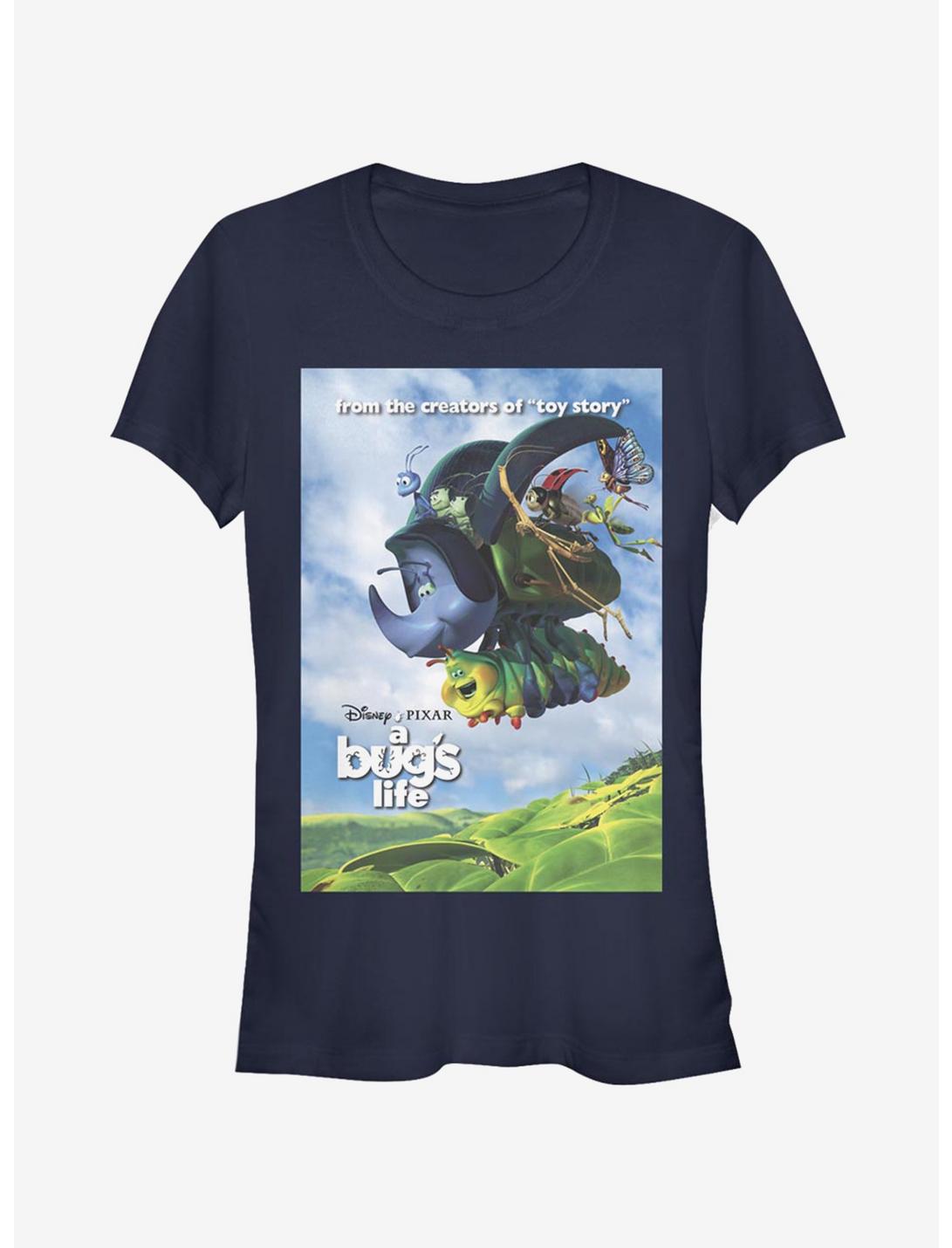 Disney Pixar A Bug's Life Bugs Flying Poster Girls T-Shirt