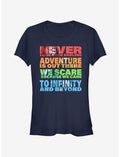 Disney Pixar Rainbow Of Quotes Girls T-Shirt