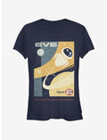 Disney Pixar Wall-E Eve Poster Girls T-Shirt