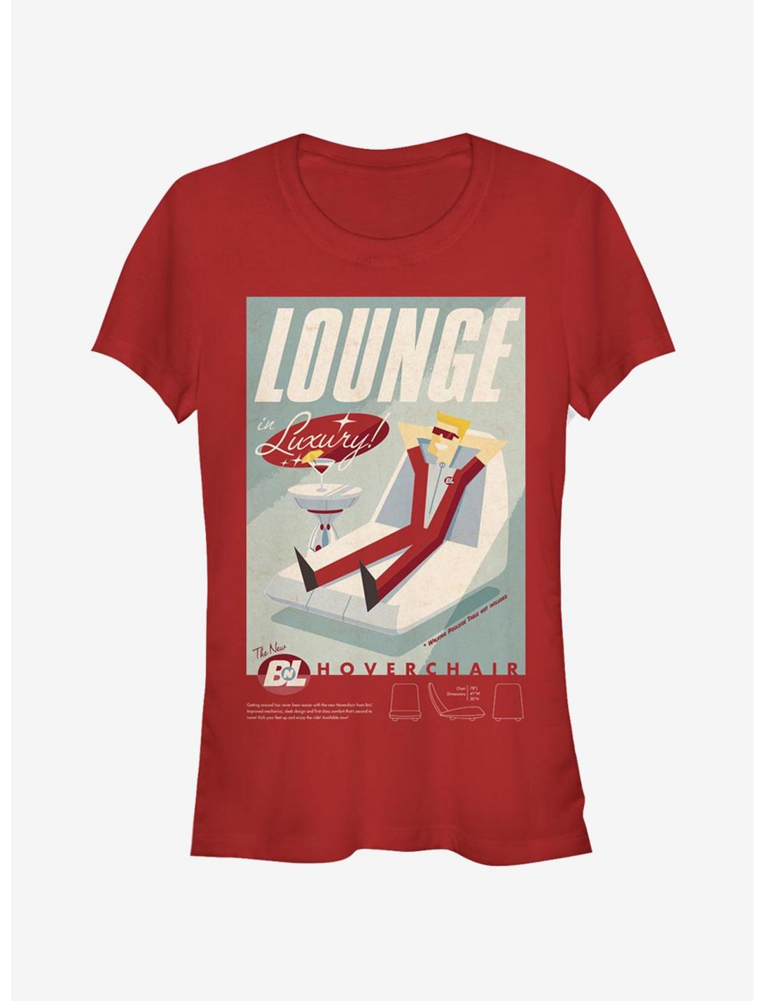 Disney Pixar Wall-E Lounge Hoverchair Poster Girls T-Shirt