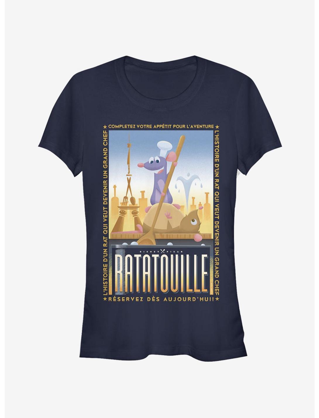 Disney Pixar Ratatouille Un Grand Chef Poster Girls T-Shirt