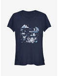 Disney Moana Voyage Collage Girls T-Shirt