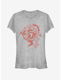 Disney Mulan Mushu Ink Wash Girls T-Shirt