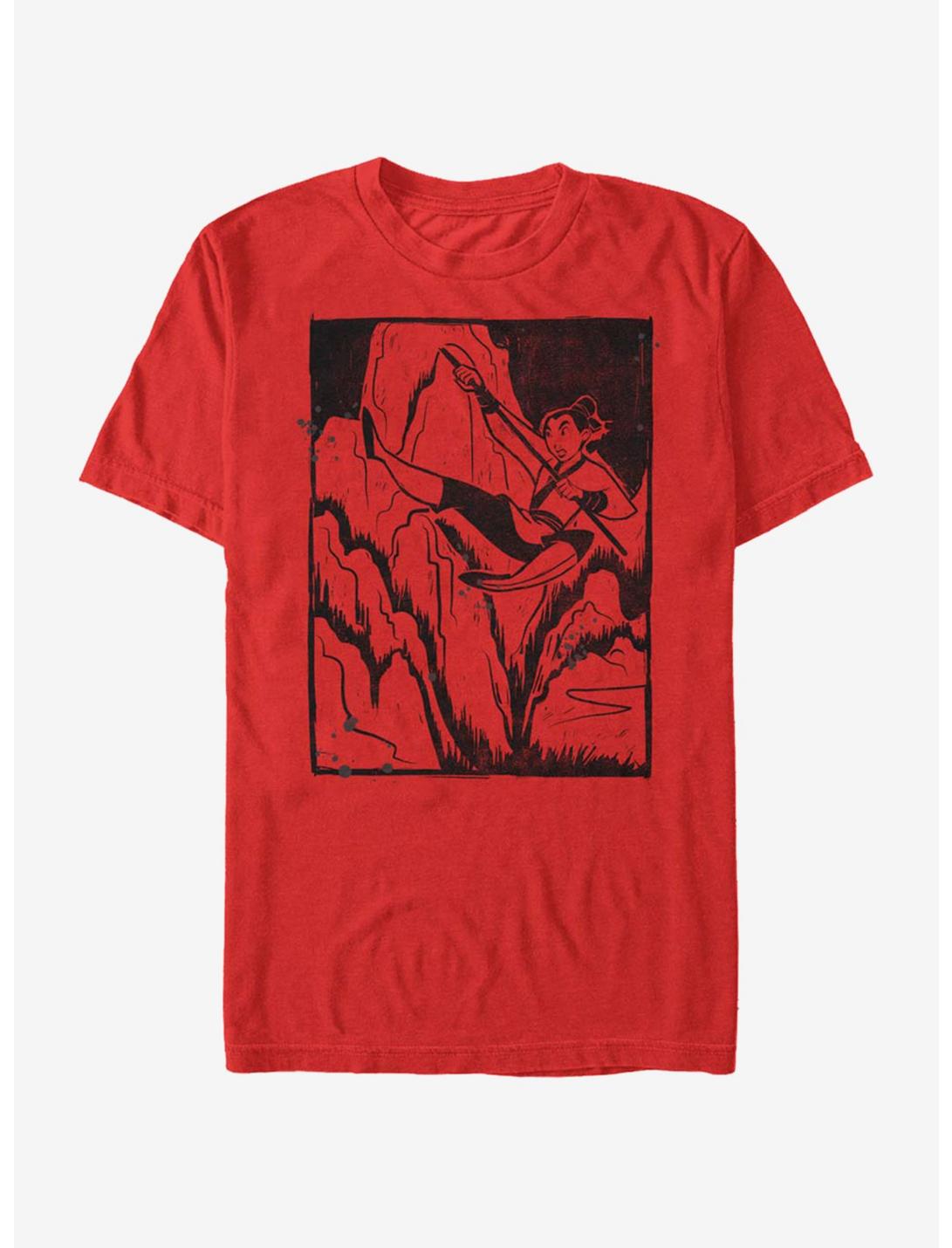 Disney Mulan Ink Woodblock T-Shirt