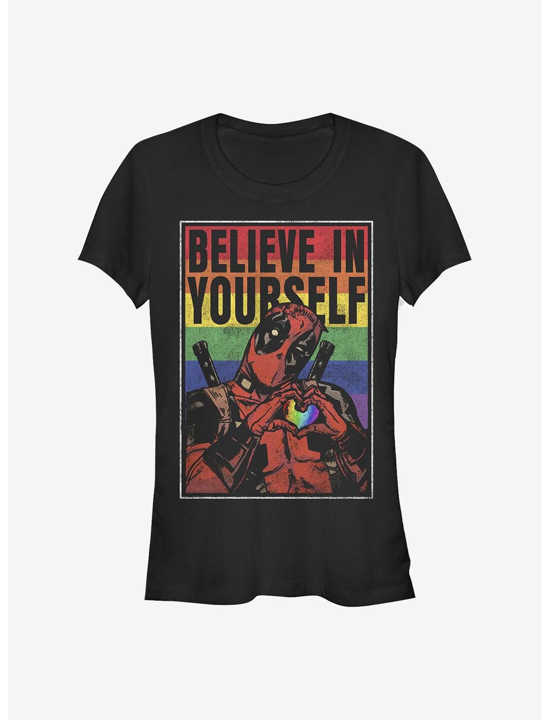 Marvel Deadpool Believe Rainbow Girls T-Shirt