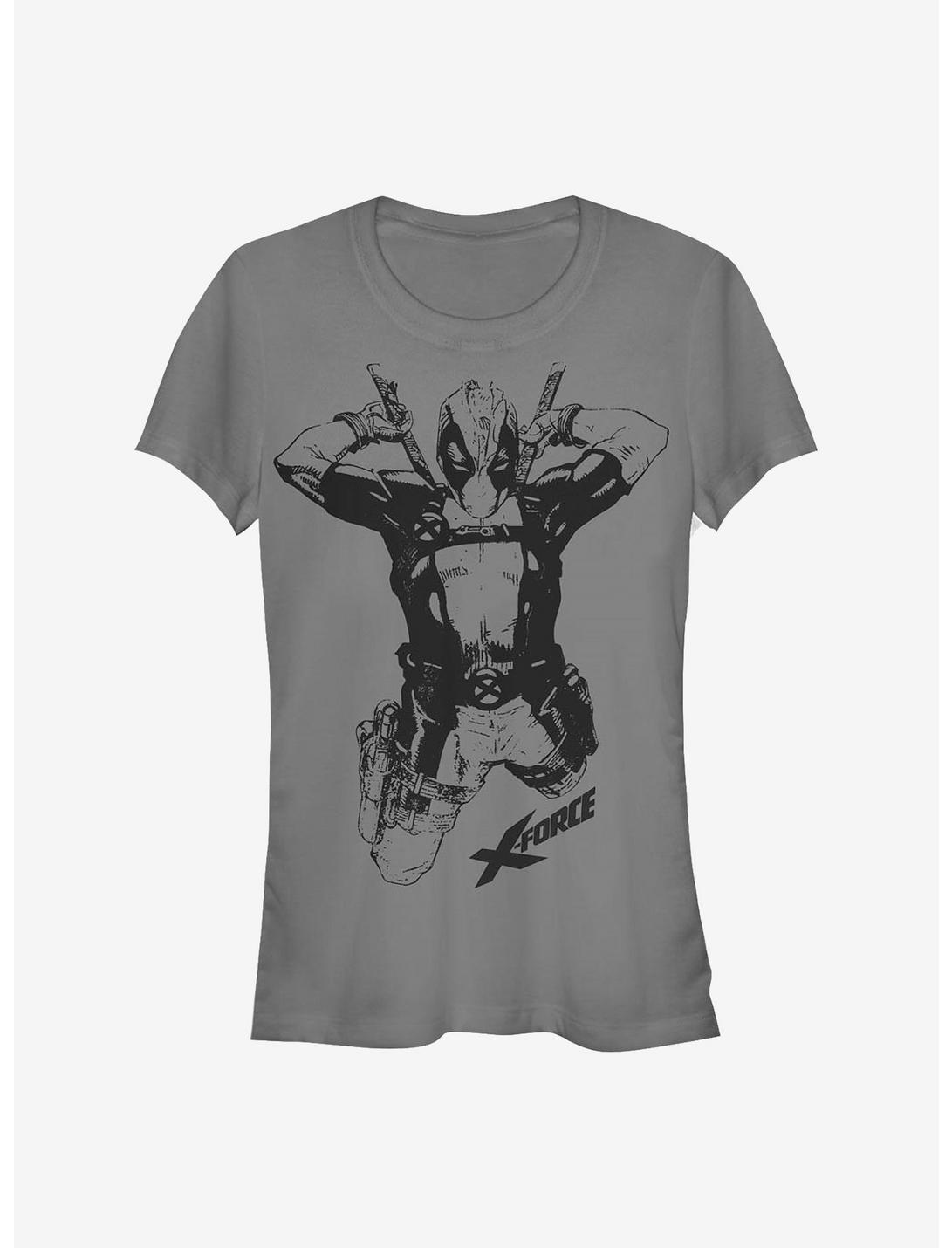 Marvel Deadpool Straight Black Girls T-Shirt