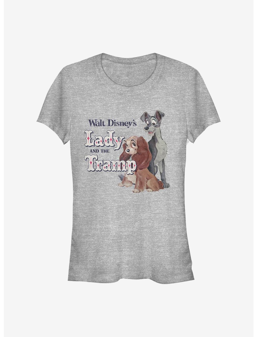 Disney Lady And The Tramp Movie Title Girls T-Shirt