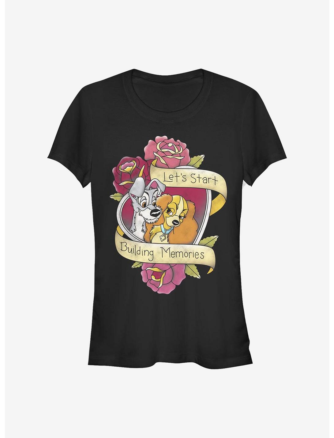 Disney Lady And The Tramp Lady Tramp Tatoo Girls T-Shirt