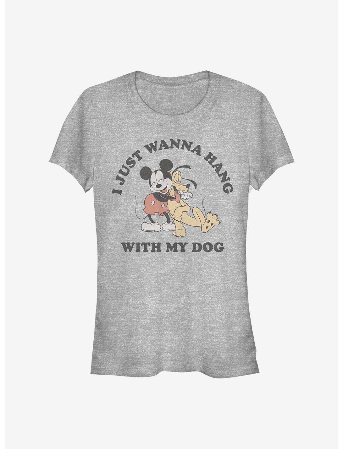 Disney Mickey Mouse & Pluto Dog Lover Girls T-Shirt