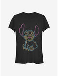 Disney Lilo & Stitch Neon Stitch Girls T-Shirt