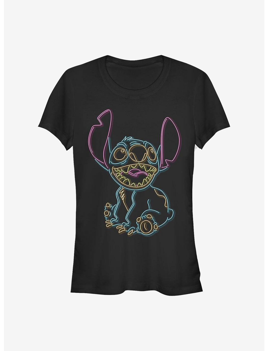 Disney Lilo & Stitch Neon Stitch Girls T-Shirt
