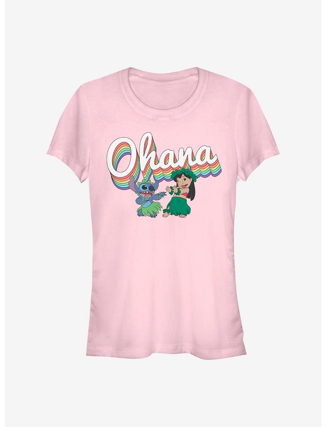 Disney Lilo & Stitch Rainbow Ohana Girls T-Shirt