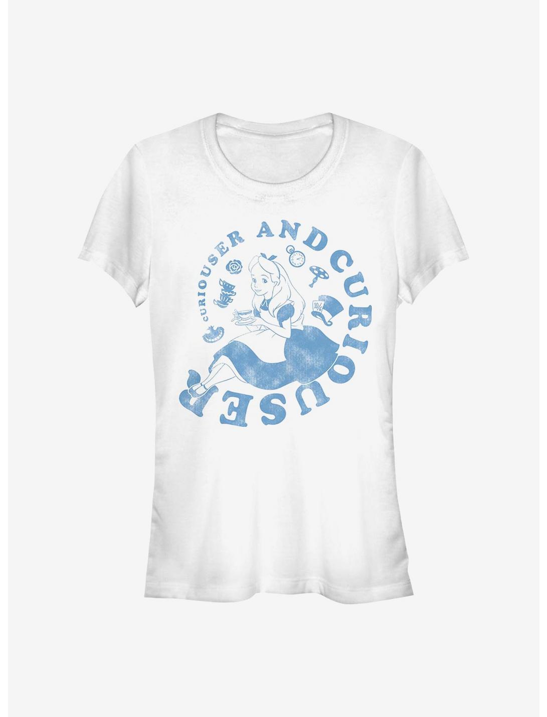 Disney Alice In Wonderland Alice Curiouser And Curiouser Girls T-Shirt