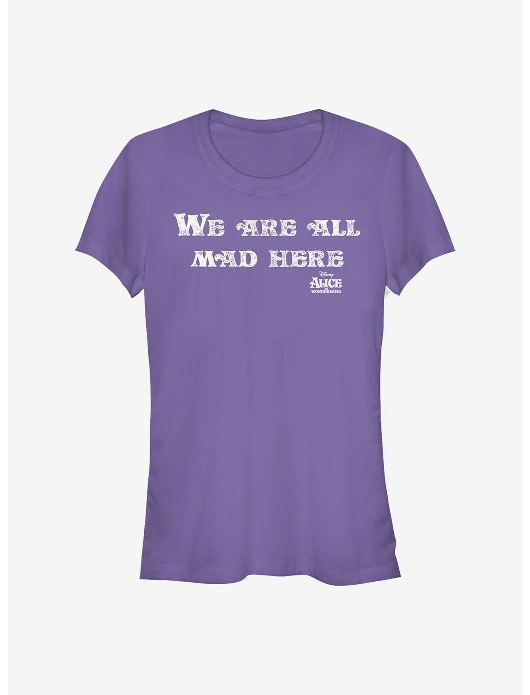Disney Alice In Wonderland All Mad Here Girls T-Shirt