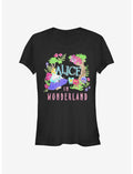 Disney Alice In Wonderland Neon Alice Girls T-Shirt