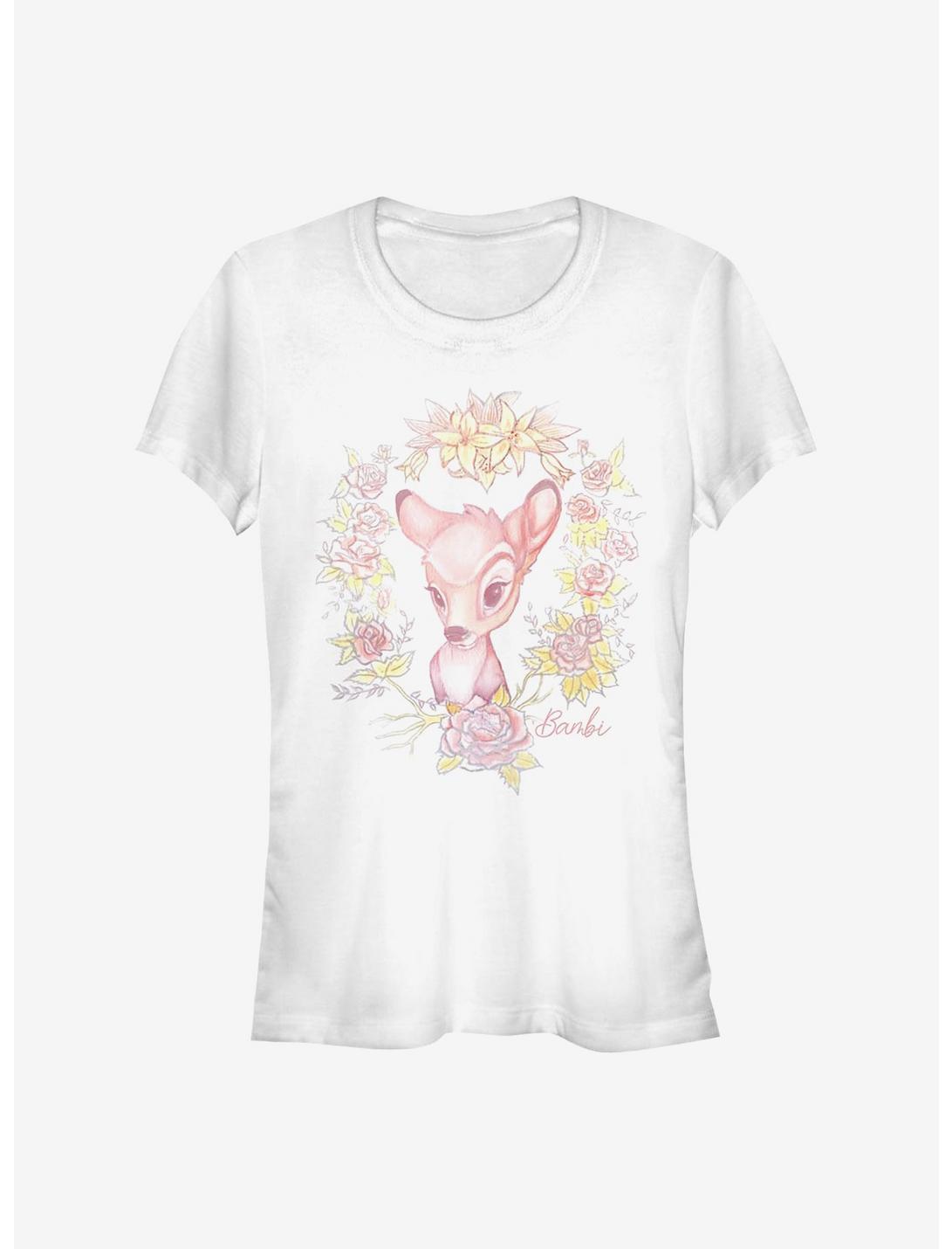 Disney Bambi Watercolor Floral Girls T-Shirt