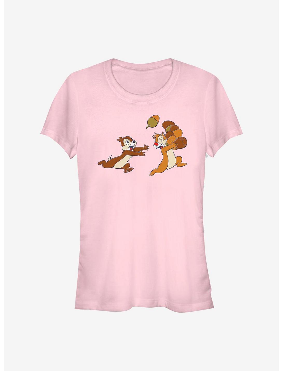 Disney Chip N' Dale Acorn Big Characters Girls T-Shirt