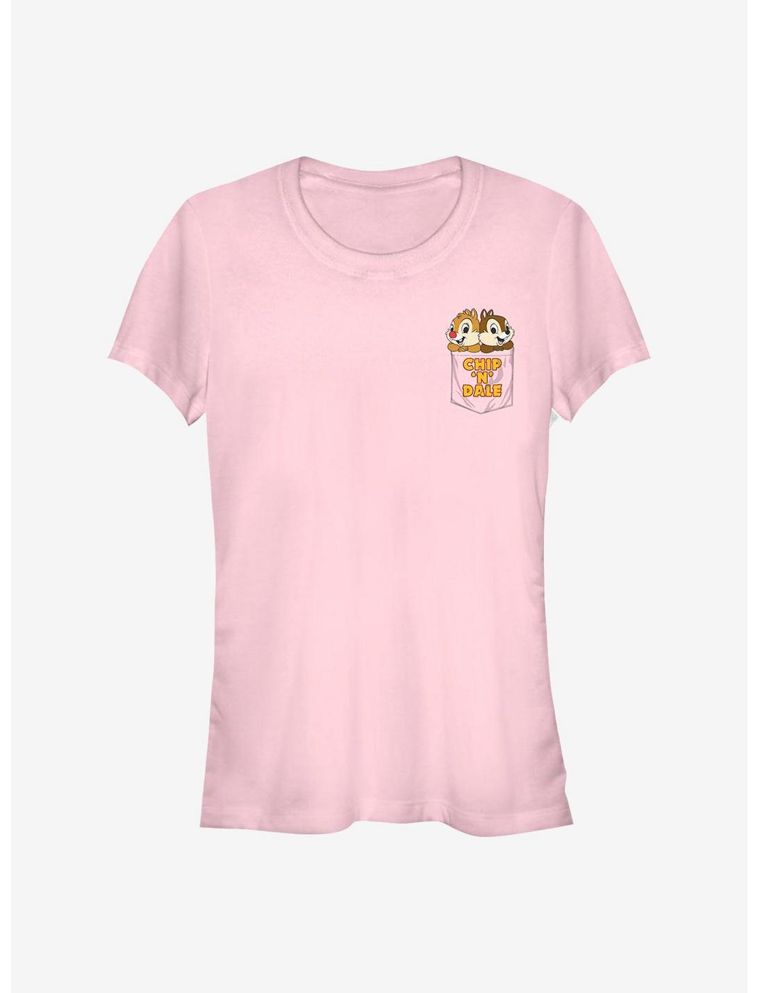 Disney Chip N' Dale Chipmunk Faux Pocket Girls T-Shirt