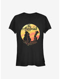 Disney The Aristocats Moon Silhouette Girls T-Shirt