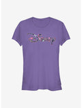Disney Classic Floral Fill Logo Girls T-Shirt