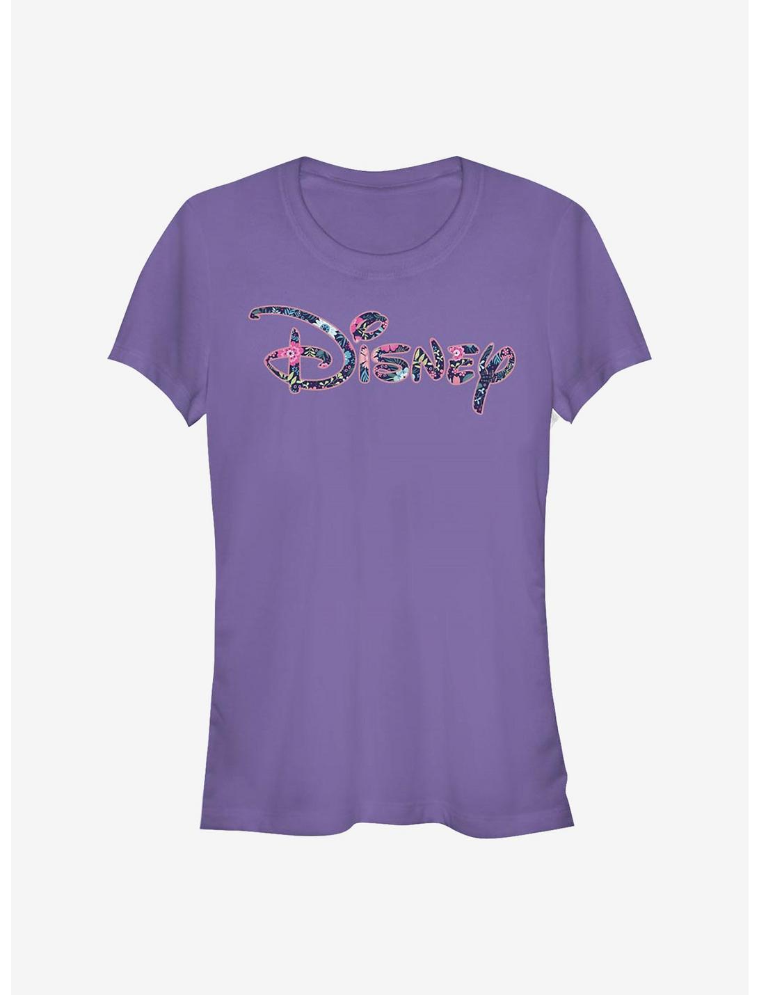 Disney Classic Floral Fill Logo Girls T-Shirt