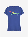 Disney Classic Rainbow Fill Logo Girls T-Shirt