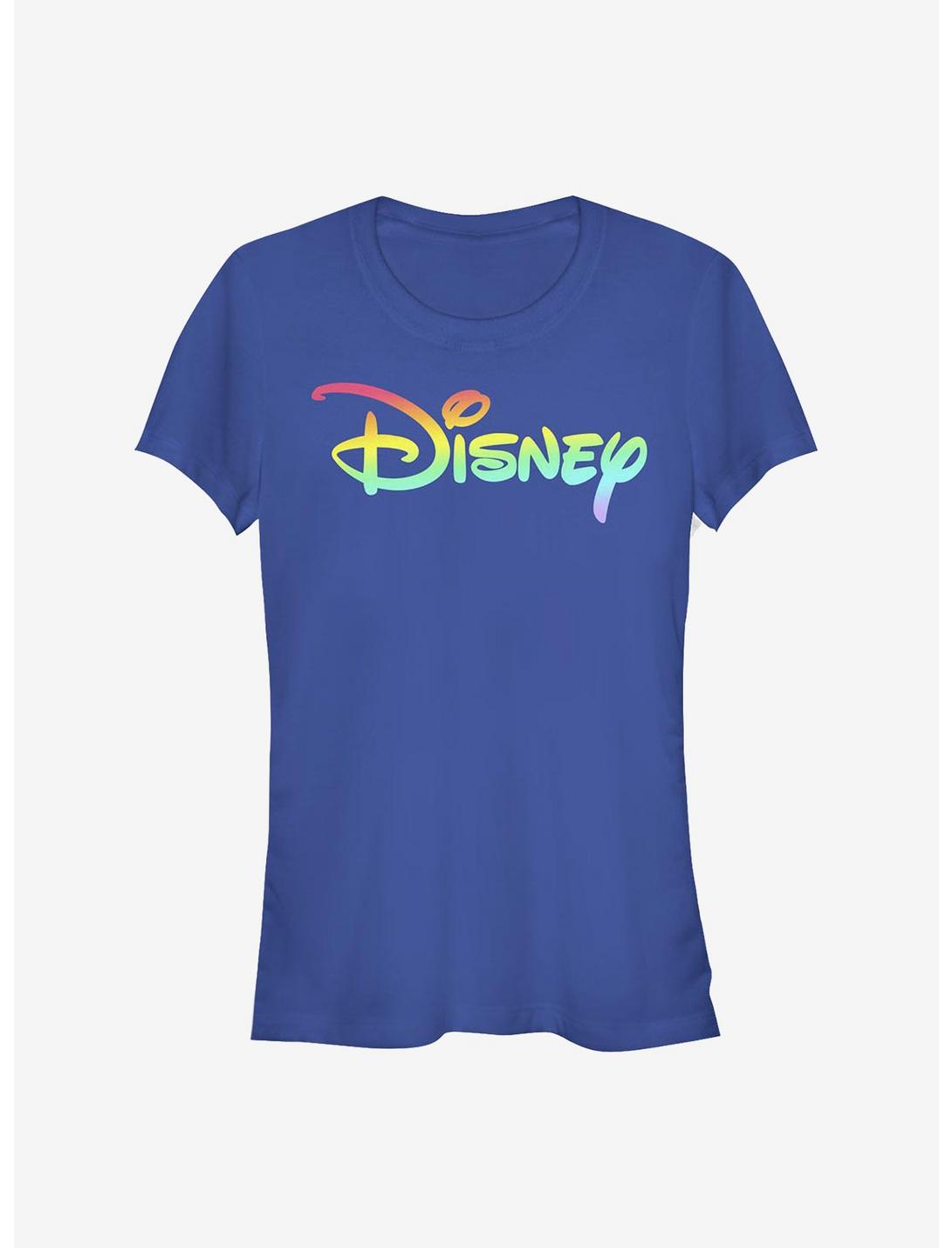 Disney Classic Rainbow Fill Logo Girls T-Shirt