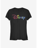 Disney Classic Multicolor Disney Logo Girls T-Shirt