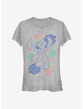 Disney Lilo & Stitch Retro Tropical Tonal Stitch Girls T-Shirt