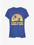 Disney Lilo & Stitch Surf More Worry Less Girls T-Shirt