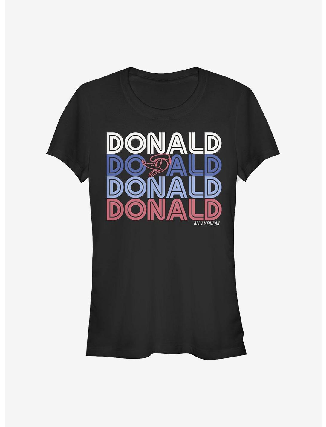 Disney Donald Duck Retro Stack Donald Girls T-Shirt