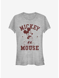 Disney Mickey Mouse Mickey Goes To College Girls T-Shirt