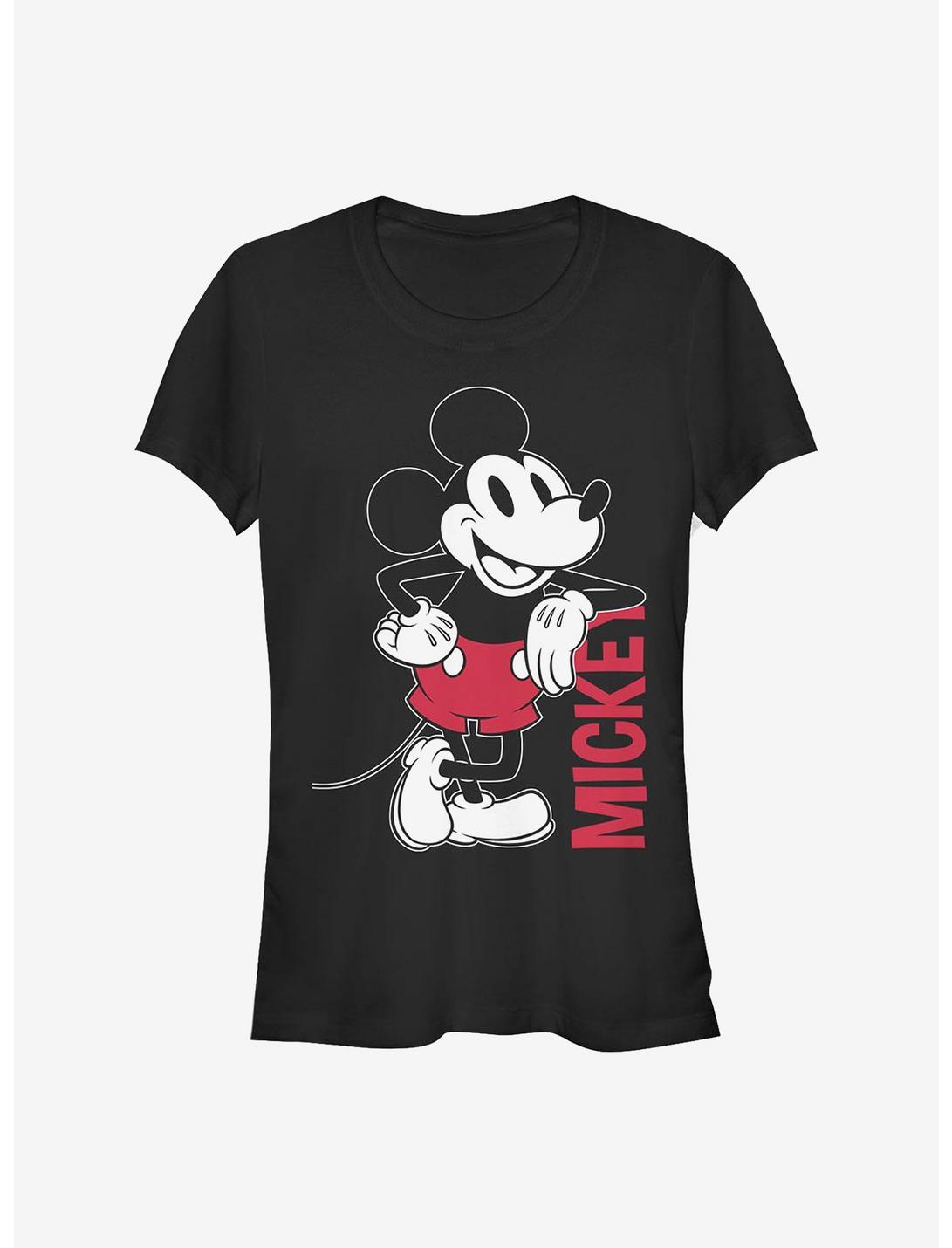 Disney Mickey Mouse Mickey Leaning Girls T-Shirt