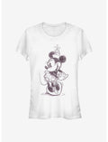 Disney Minnie Mouse Sketch Minnie Girls T-Shirt