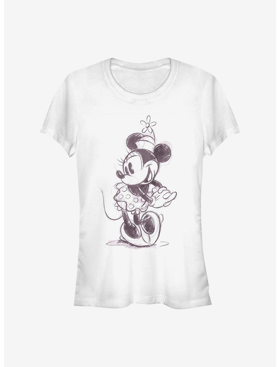 Disney Minnie Mouse Sketch Minnie Girls T-Shirt