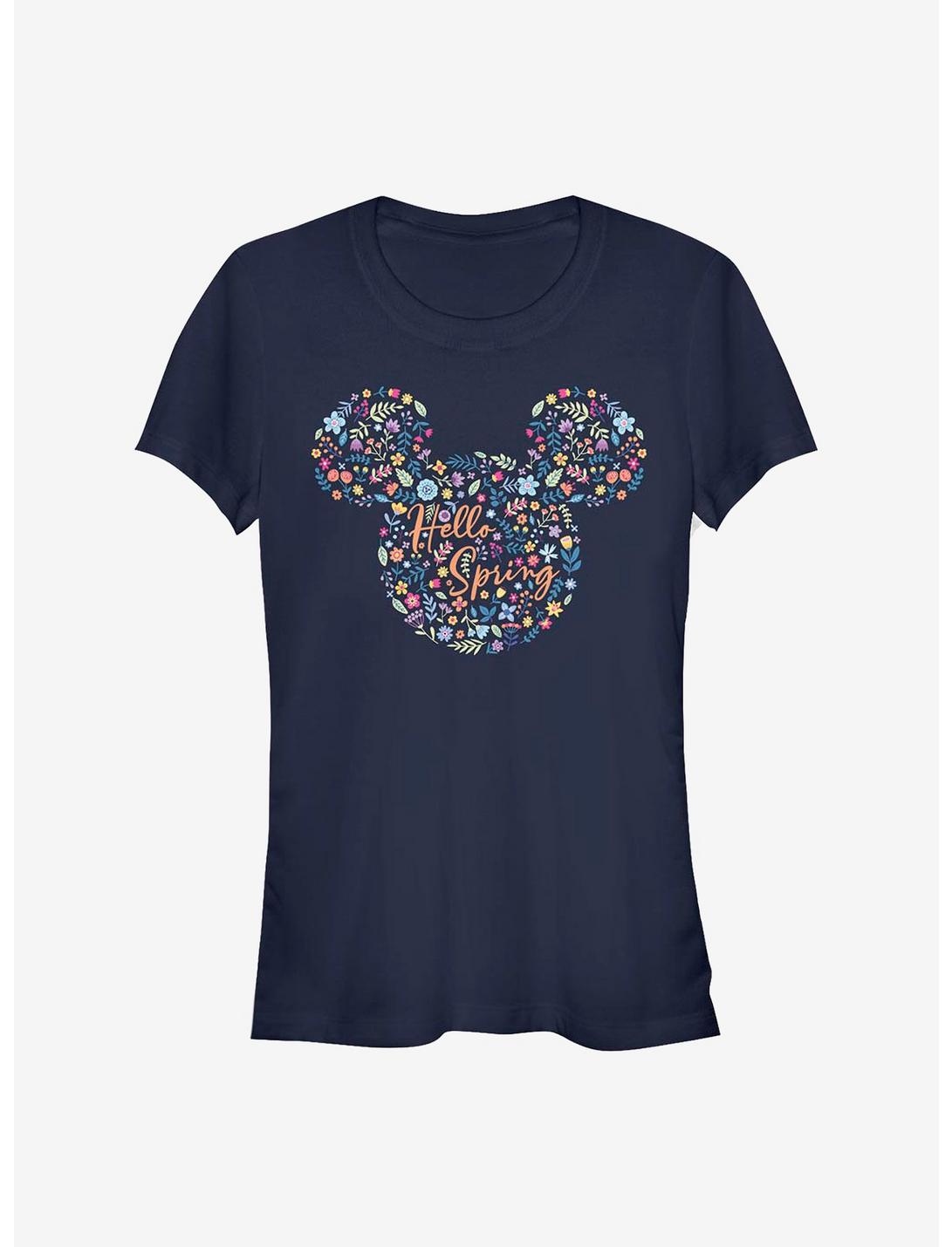 Disney Mickey Mouse Floral Ears Girls T-Shirt