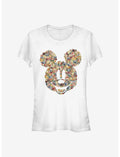 Disney Mickey Mouse Floral Mickey Girls T-Shirt