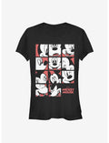 Disney Mickey Mouse Mickey Mouse Expression Grid Girls T-Shirt