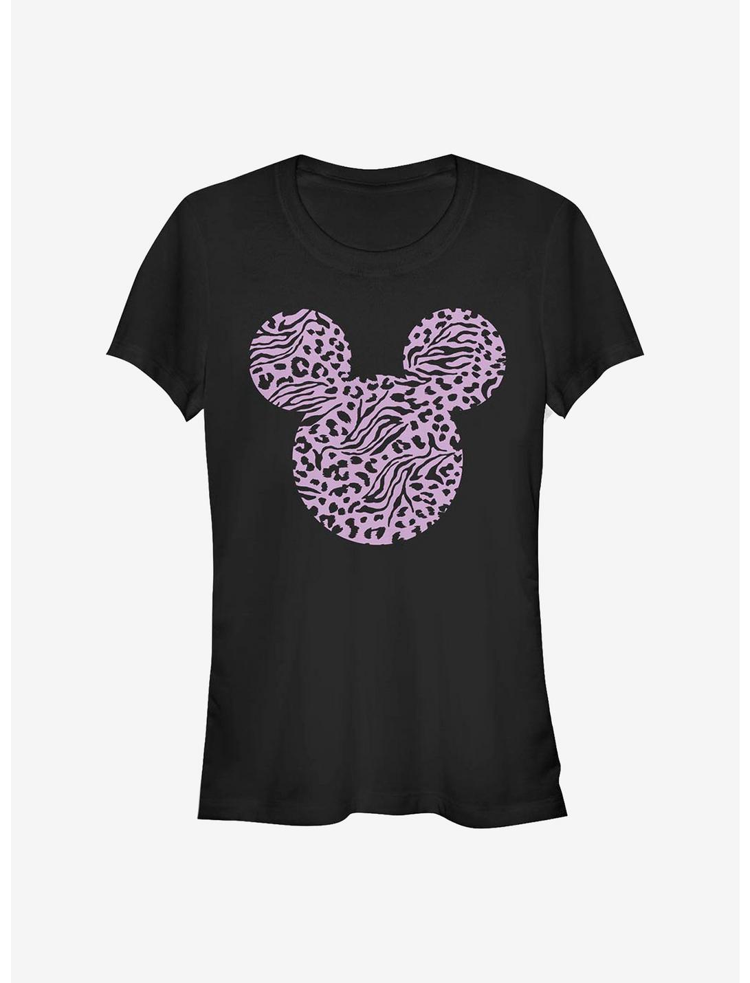 Disney Mickey Mouse Mickey Zebra Cheeta Fill Girls T-Shirt