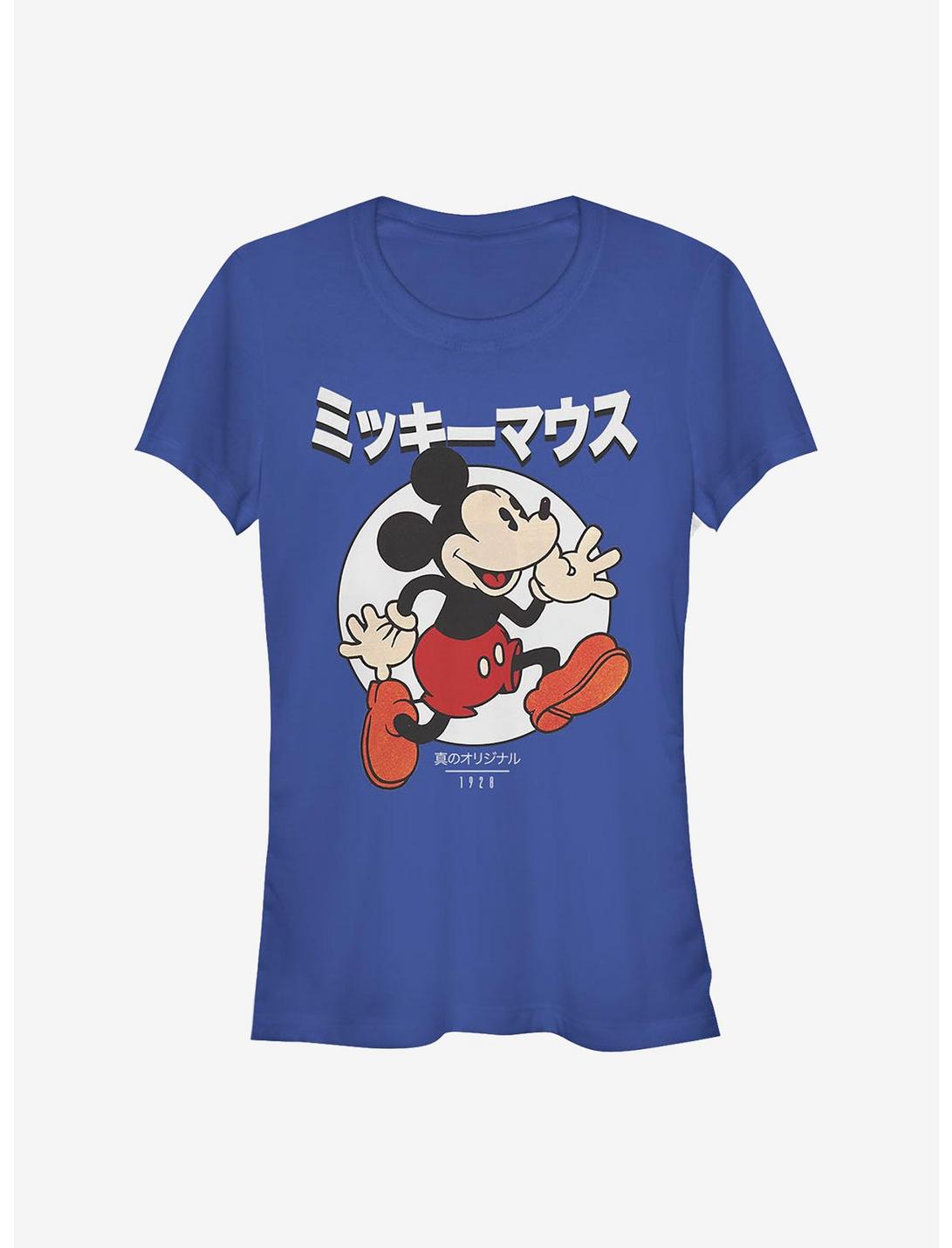 Disney Mickey Mouse Comic Japanese Text Girls T-Shirt