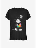 Disney Mickey Mouse Tie Dye Mickey Stroked Girls T-Shirt