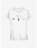 Disney Minnie Mouse Minnie Embroidery Girls T-Shirt