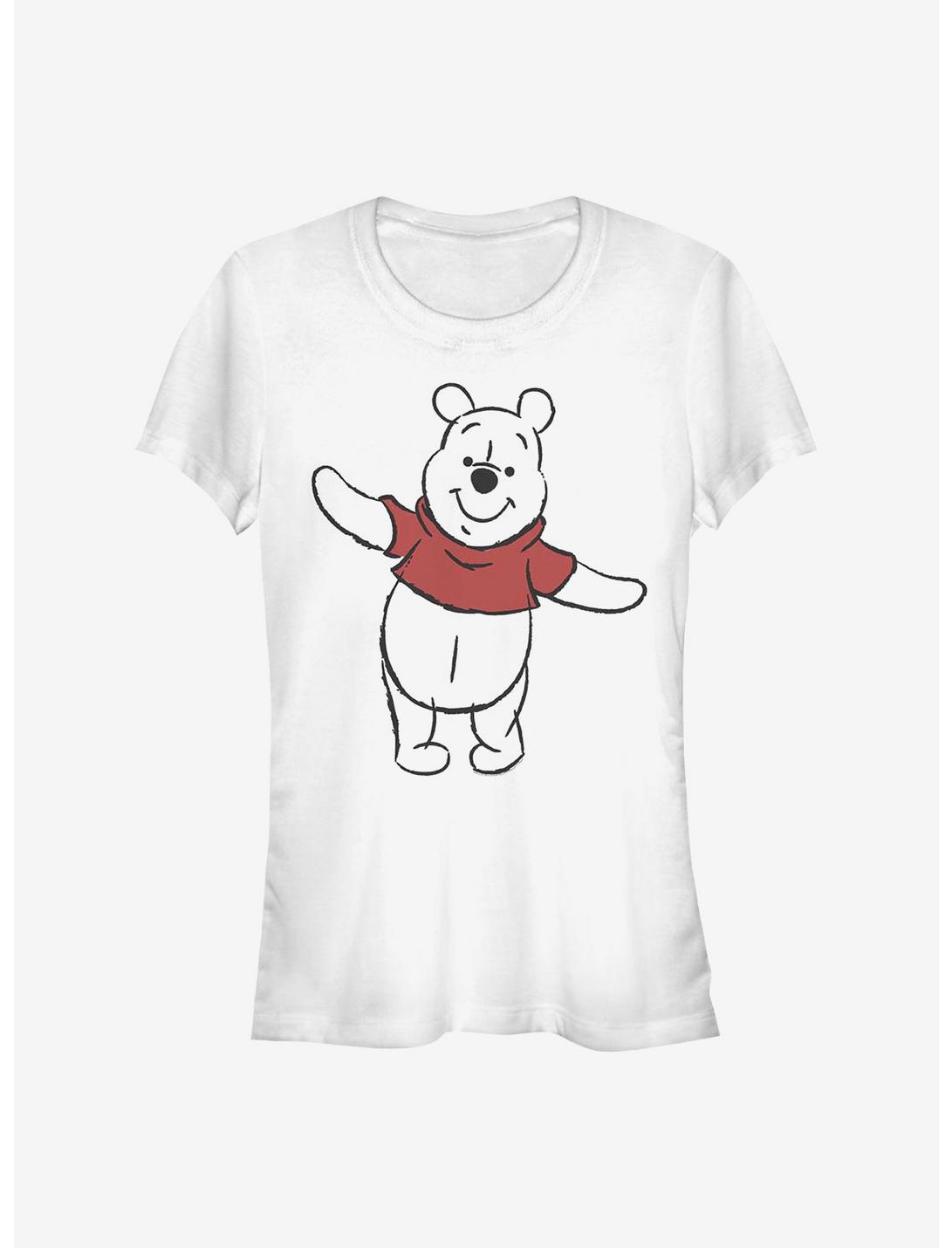 Disney Winnie The Pooh Basic Sketch Pooh Girls T-Shirt