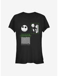 Disney The Nightmare Before Christmas Bone Daddy Jack With Sally Girls T-Shirt