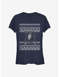 Disney The Nightmare Before Christmas Jack Intarsia Sweater Girls T-Shirt