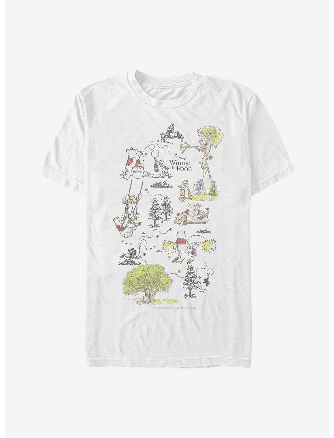Disney Winnie The Pooh Winnie Map T-Shirt