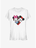 Disney Mickey Mouse & Minnie Mouse Heart Girls T-Shirt